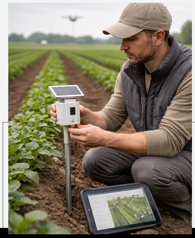 IoT мониторинг сельскохозяйственных полей и контроля в Орске