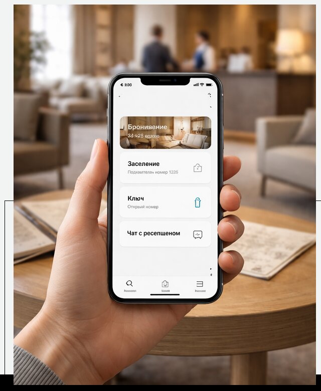 Мобильное приложение для гостей отеля в Орске, управление сервисом